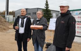 Grundsteinlegung für den Neubau von Halle 4